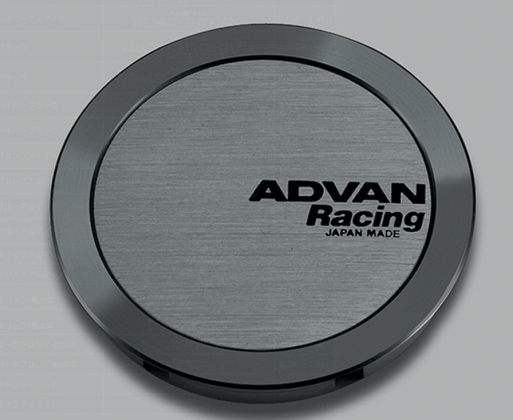 Advan 73mm Full Flat Centercap - Hyper Black - Bull Strap