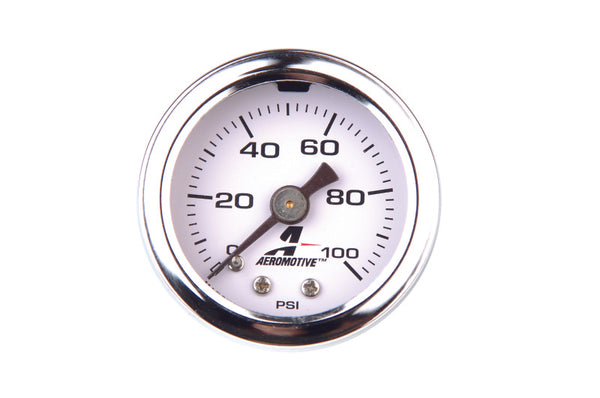 Aeromotive 0-100 PSI Fuel Pressure Gauge - Bull Strap