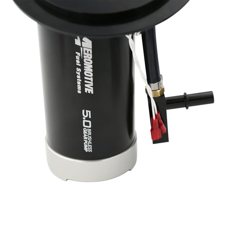 Aeromotive 11-17 Mustang S197/S550 Brushless 5.0 GPM Gear Pump 18-20 GT/Ecoboost - Bull Strap