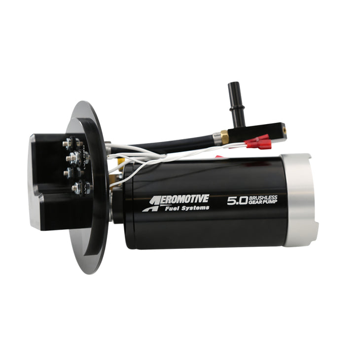 Aeromotive 11-17 Mustang S197/S550 Brushless 5.0 GPM Gear Pump 18-20 GT/Ecoboost - Bull Strap