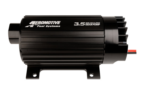 Aeromotive 3.5 Brushless Spur Gear External Fuel Pump - In-Line - 3.5gpm - Bull Strap
