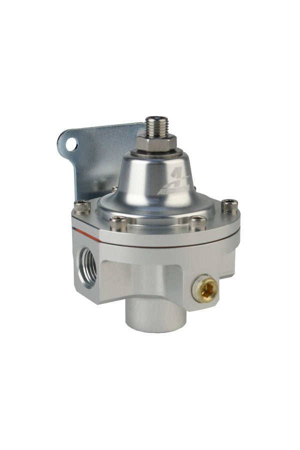 Aeromotive 3-Port Carbureted Bypass Regulator - 2 x ORB-06 / 1 x ORB-6 - Bull Strap