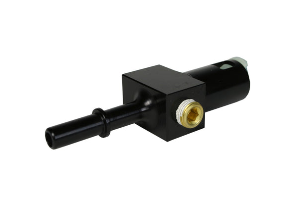 Aeromotive 5/16in Quick Connect with AN-06 port and 1/8in gauge port - Bull Strap