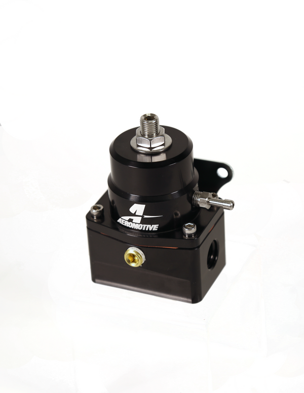 Aeromotive A1000-6 Injected Bypass Adjustable EFI Regulator (2) -6 Inlet/(1) -6 Return - Black - Bull Strap
