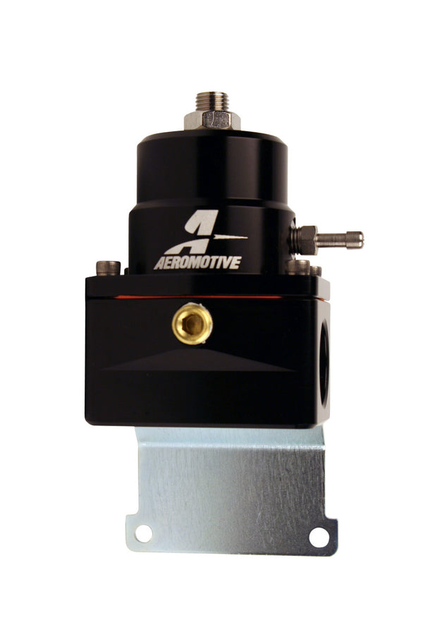 Aeromotive Adjustable EFI Regulator (2) -10 Inlet/-6 Return - Black - Bull Strap