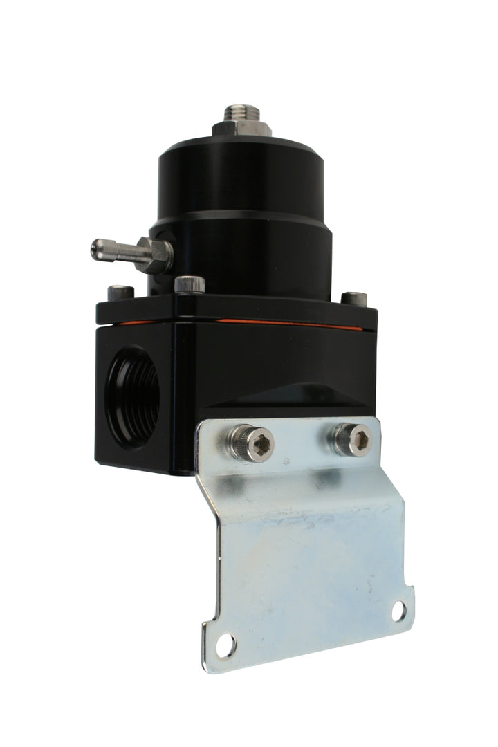 Aeromotive Adjustable EFI Regulator (2) -10 Inlet/-6 Return - Black - Bull Strap