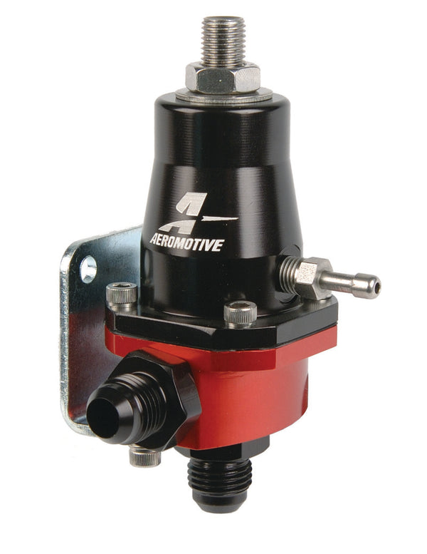 Aeromotive Compact Billet Adjustable EFI Regulator - (1) AN-6 Male Inlet and Return - Bull Strap