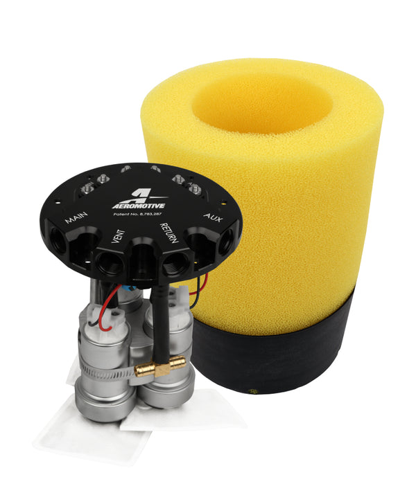 Aeromotive Fuel Pump - Phantom Trifekta Universal In-Tank - 450lph - 6-10in Depth - Bull Strap
