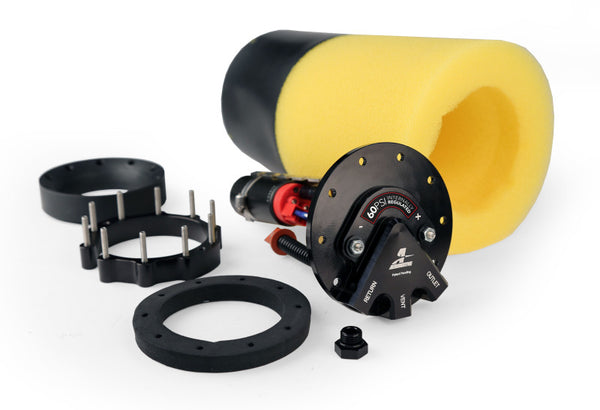 Aeromotive Fuel Pump - Universal - EFI Returnless Phantom - 60psi - 6-10in Depth - Bull Strap