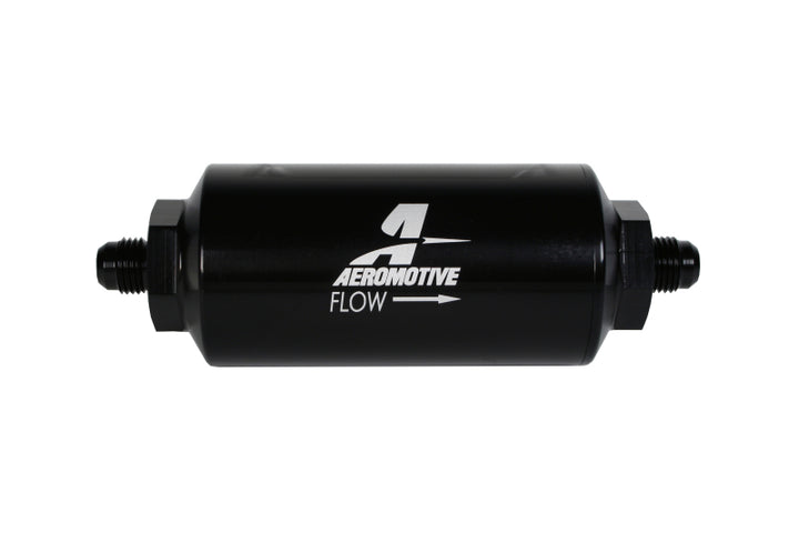 Aeromotive In-Line Filter - (AN-06 Male) 100 Micron Stainless Steel Element - Bull Strap