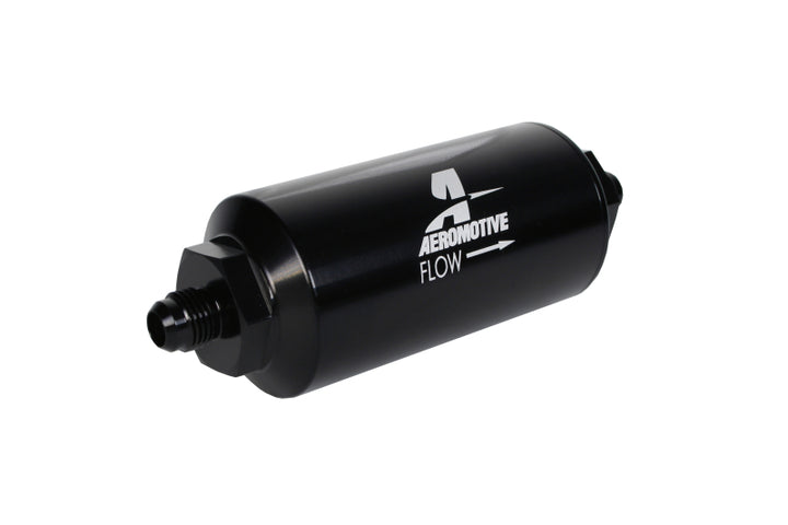 Aeromotive In-Line Filter - (AN-06 Male) 100 Micron Stainless Steel Element - Bull Strap
