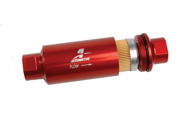 Aeromotive In-Line Filter - (AN-10) 10 Micron fabric Element - Bull Strap
