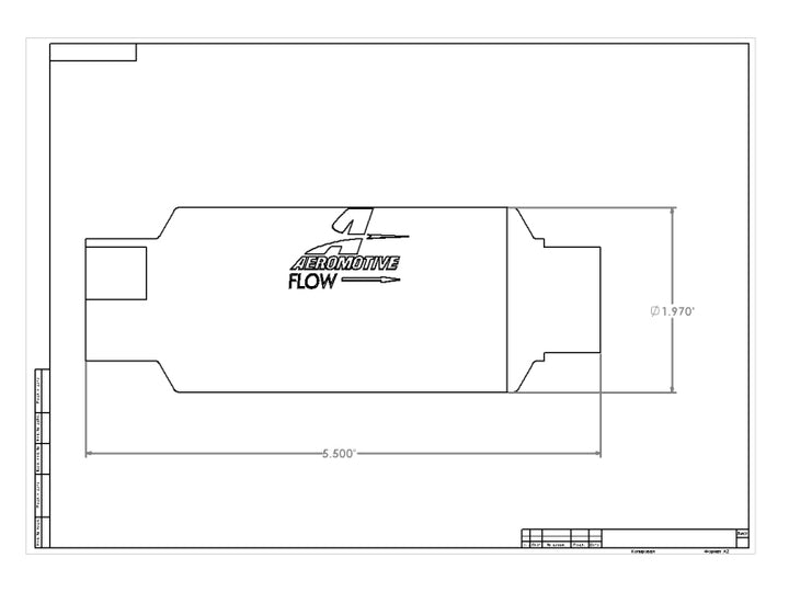 Aeromotive In-Line Filter - (AN-10) 10 Micron fabric Element - Bull Strap