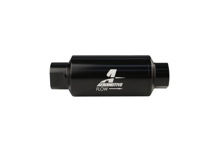 Aeromotive In-Line Filter - AN-10 - Black - 10 Micron - Bull Strap