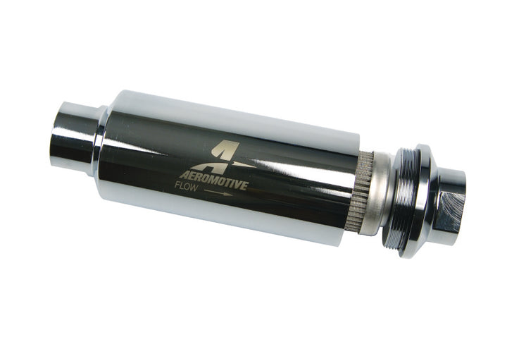 Aeromotive Pro-Series In-Line Fuel Filter - AN-12 - 100 Micron SS Element - Bull Strap