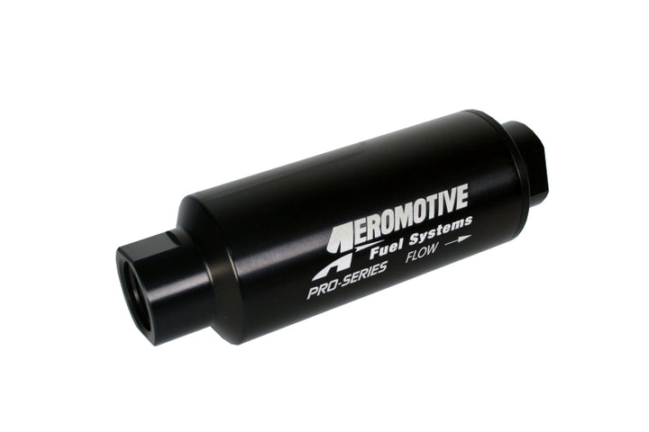 Aeromotive Pro-Series In-Line Fuel Filter - AN-12 - 100 Micron SS Element - Bull Strap
