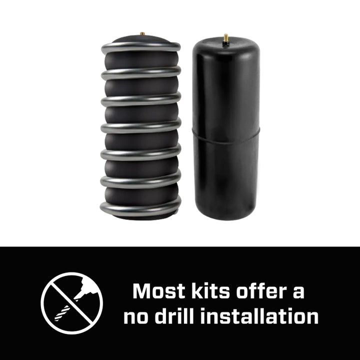 Air Lift 1000HD Rear Air Spring Kit for 09-18 Dodge Ram 1500 - Bull Strap