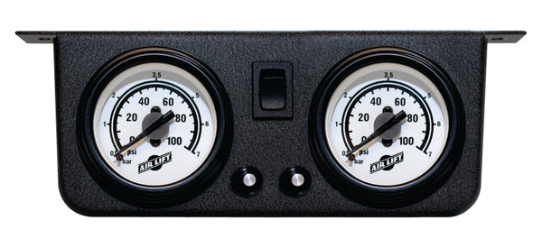 Air Lift Dual Gauge Panel Assembly for 25812 - Bull Strap