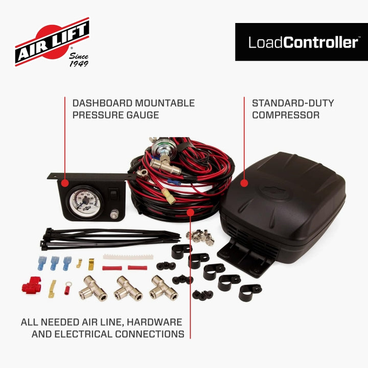 Air Lift Load Controller Ii - Single Gauge w/ Lps 5 PSI Min. - Bull Strap