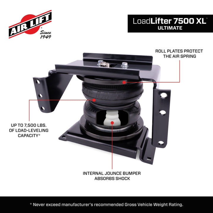 Air Lift LoadLifter 7500 XL Ultimate Air Spring Kit 16-25 Chevy/GMC Silverado/Sierra 3500HD - Bull Strap