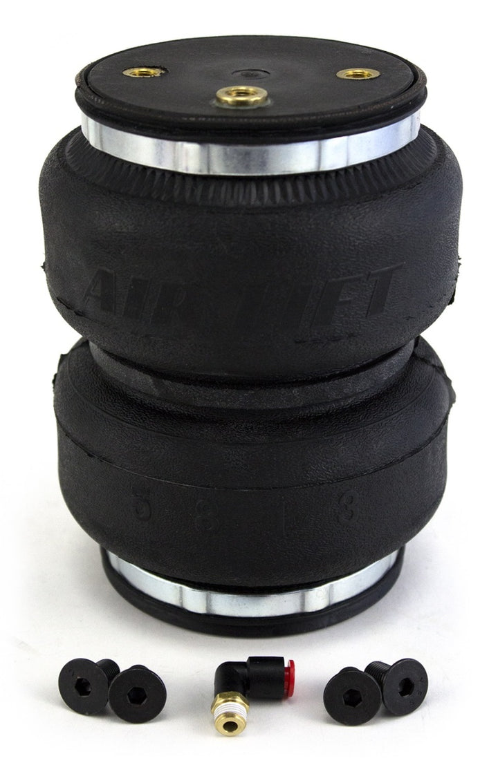 Air Lift Replacement Air Spring - Loadlifter 5000 Ultimate Bellows Type w/ internal Jounce Bumper - Bull Strap