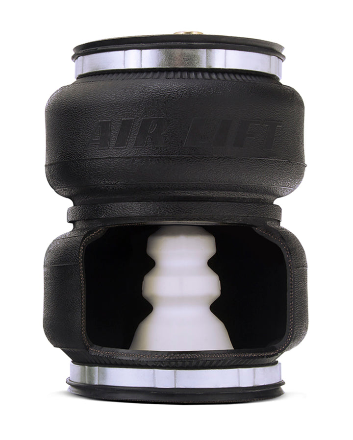 Air Lift Replacement Air Spring - Loadlifter 5000 Ultimate Bellows Type w/ internal Jounce Bumper - Bull Strap