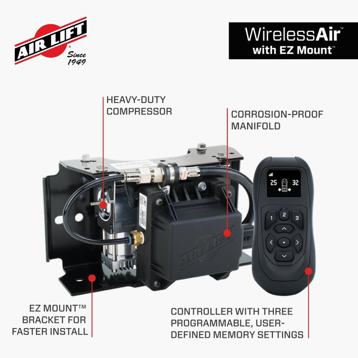 Air Lift Wireless Air Control System V2 w/EZ Mount - Bull Strap