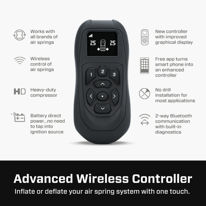 Air Lift Wireless Air Control System V2 w/EZ Mount - Bull Strap