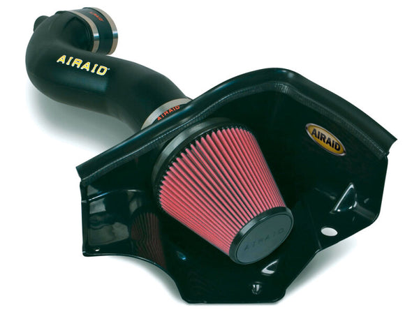 Airaid 05-09 Ford Mustang 4.6L Race Only (No MVT) MXP Intake System w/ Tube (Oiled / Red Media) - Bull Strap