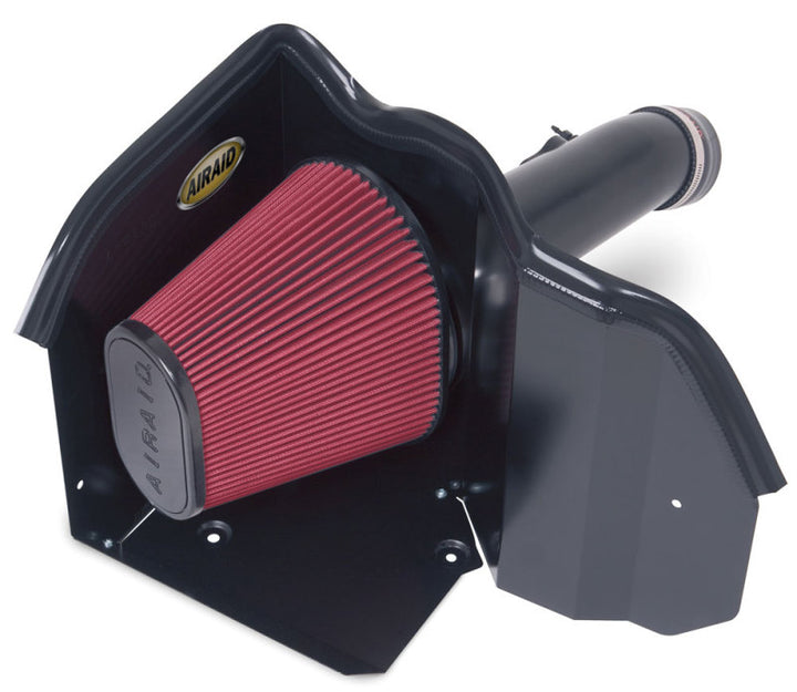 Airaid 07-14 Toyota Tundra/Sequoia 4.6L/5.7L V8 CAD Intake System w/ Tube (Dry / Red Media) - Bull Strap