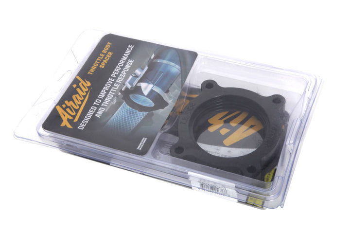 Airaid 11-14 Ford Mustang 3.7L V6 / 11-14 Ford F-150 3.7L V6 PowerAid TB Spacer - Bull Strap