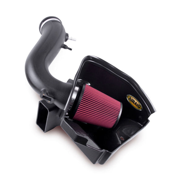 Airaid 11-14 Ford Mustang 3.7L V6 MXP Intake System w/ Tube (Oiled / Red Media) - Bull Strap