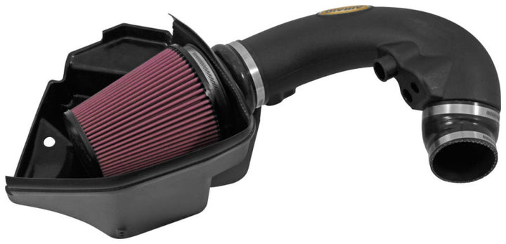 Airaid 12-13 Ford Mustang Boss 302 MXP Intake System w/ Tube (Oiled / Red Media) - Bull Strap