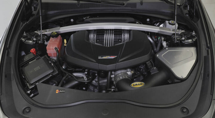 Airaid 16-19 Cadillac CTS-V 6.2L Cold Air Intake System - Bull Strap