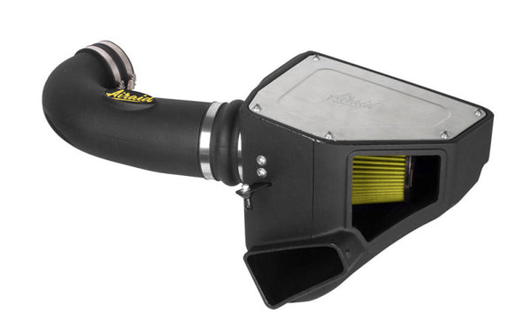 Airaid 16-20 Chevy Camaro SS 6.2L Intake System w/ Tube (Dry / Yellow Media) - Bull Strap