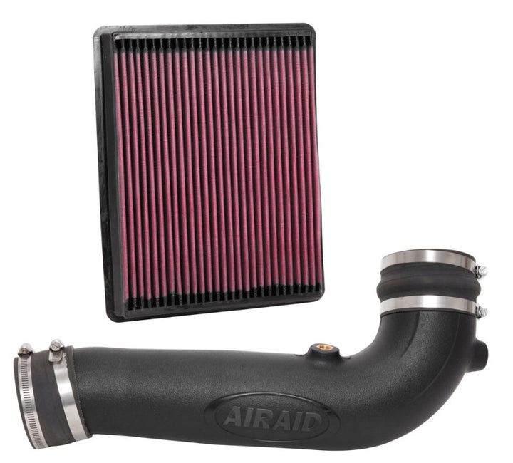 Airaid 17-18 GMC Sierra/Yukon V8-6.2L F/I Jr Intake Kit - Oiled / Red Media - Bull Strap
