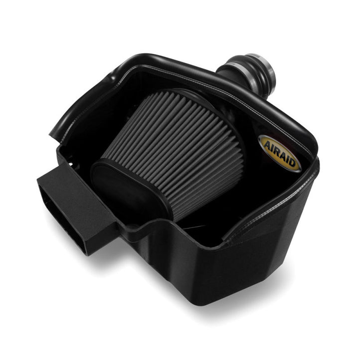 Airaid 2013 Ford Explorer 3.5L Ecoboost MXP Intake System w/ Tube (Dry / Black Media) - Bull Strap