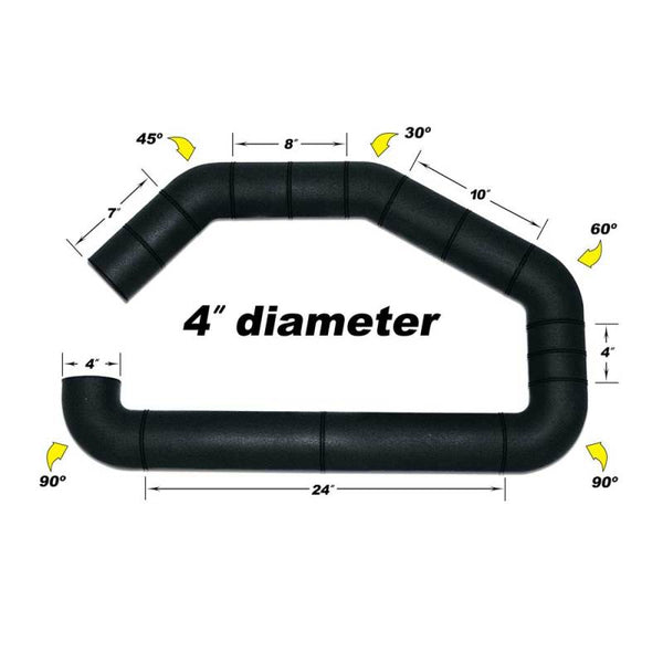 Airaid U-Build-It - 4in Intake Tube - Bull Strap