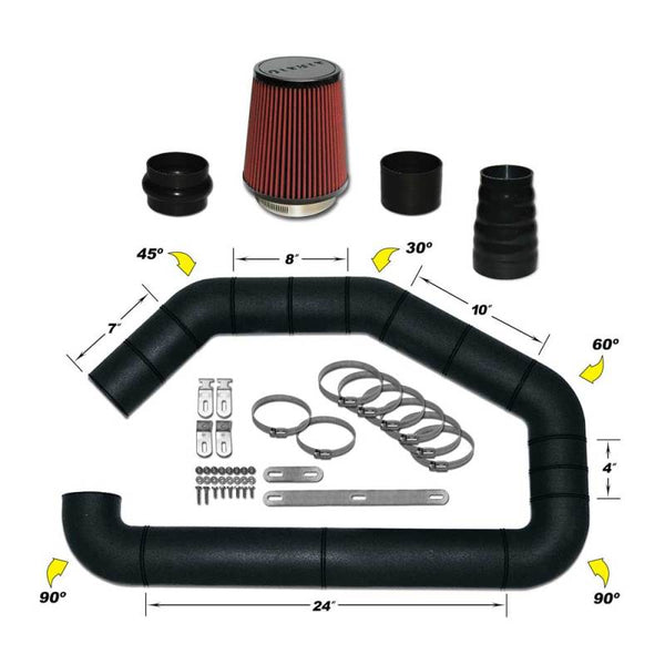 Airaid U-Build-It - Universal 3.5in Master Kit I w/700-452 (6in) Filter - Bull Strap