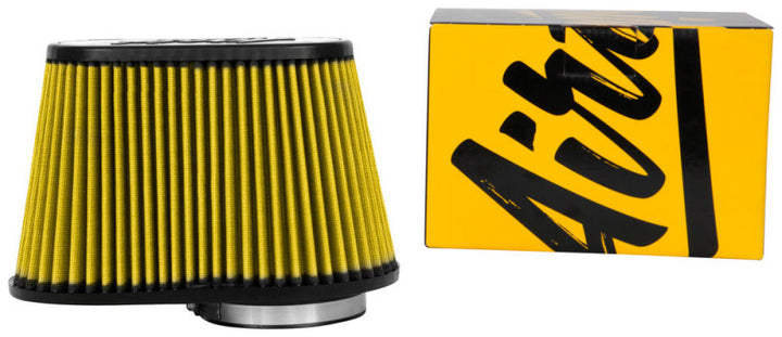 Airaid Universal Air Filter - Cone 4-1/2in FLG x 11-1/2x7in B x 9x4-1/2inTx 7-1/4in H - Synthaflow - Bull Strap
