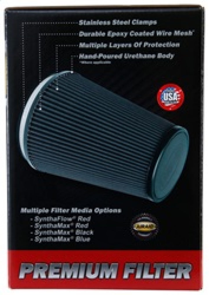 Airaid Universal Air Filter - Cone 4 x 7 x 4 5/8 x 7 w/ Short Flange - Bull Strap