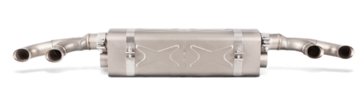 Akrapovic 16-17 Porsche 911 Turbo/Turbo S (991.2) Slip-On Line (Titanium) (Req. Tips/Diffuser) - Bull Strap