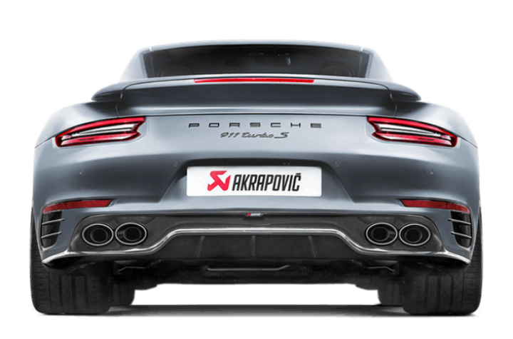 Akrapovic 16-17 Porsche 911 Turbo/Turbo S (991.2) Slip-On Line (Titanium) (Req. Tips/Diffuser) - Bull Strap