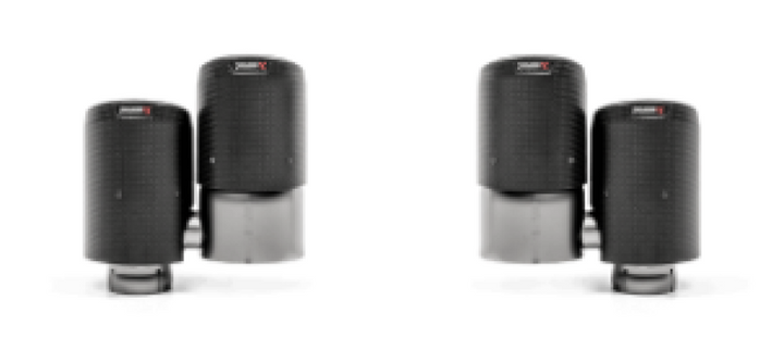 Akrapovic 17-18 Porsche Panamera Turbo Tail Pipe Set (Carbon) - Bull Strap