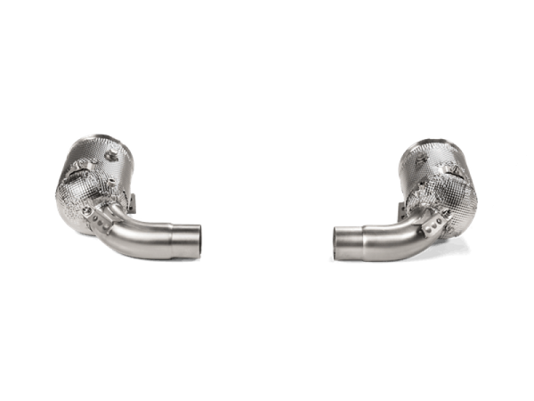 Akrapovic 2019+ Porsche 911 Carrera (992) Link-Pipe Set w/Catalytic Converter (SS) - Bull Strap