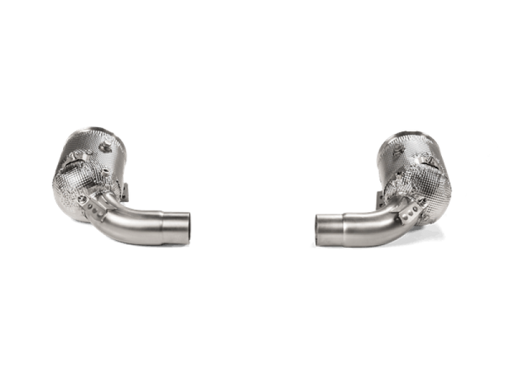 Akrapovic 2019+ Porsche 911 Carrera (992) Link-Pipe Set w/Catalytic Converter (SS) - Bull Strap
