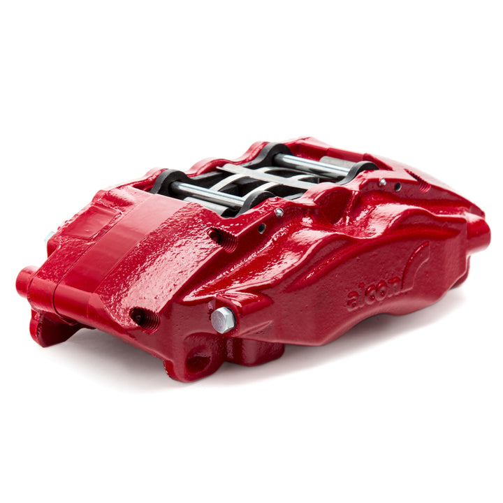Alcon 10-14/17-18 Raptor/09-17 F150 360x32 Rotors 4-Piston Rear Brake Kit w/o Elect Park Brake - Red - Bull Strap