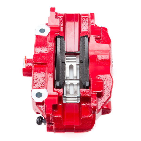 Alcon 2007+ Jeep JK-JL 330x22mm Rotors 4-Piston Calipers Rear Brake Kit (Includes Brake Lines) - Red - Bull Strap