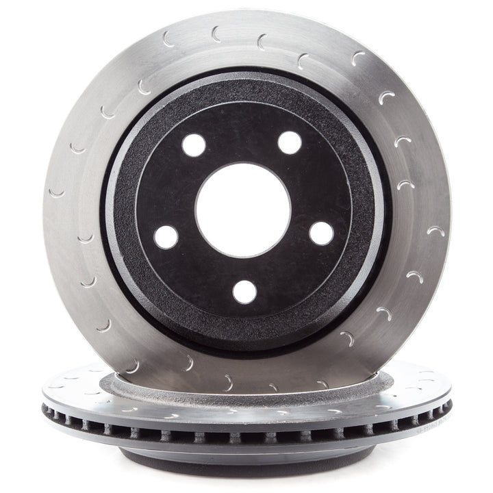 Alcon 2007+ Jeep JK-JL 330x22mm Rotors 4-Piston Calipers Rear Brake Kit (Includes Brake Lines) - Red - Bull Strap