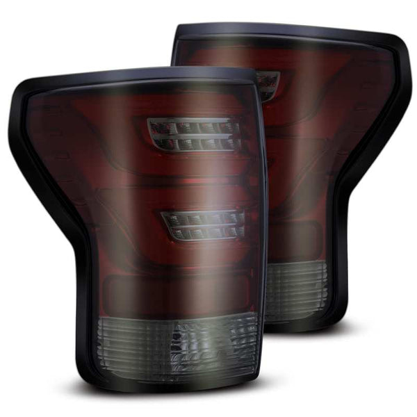 AlphaRex 07-13 Toyota Tundra PRO-Series LED Tail Lights Red Smoke - Bull Strap